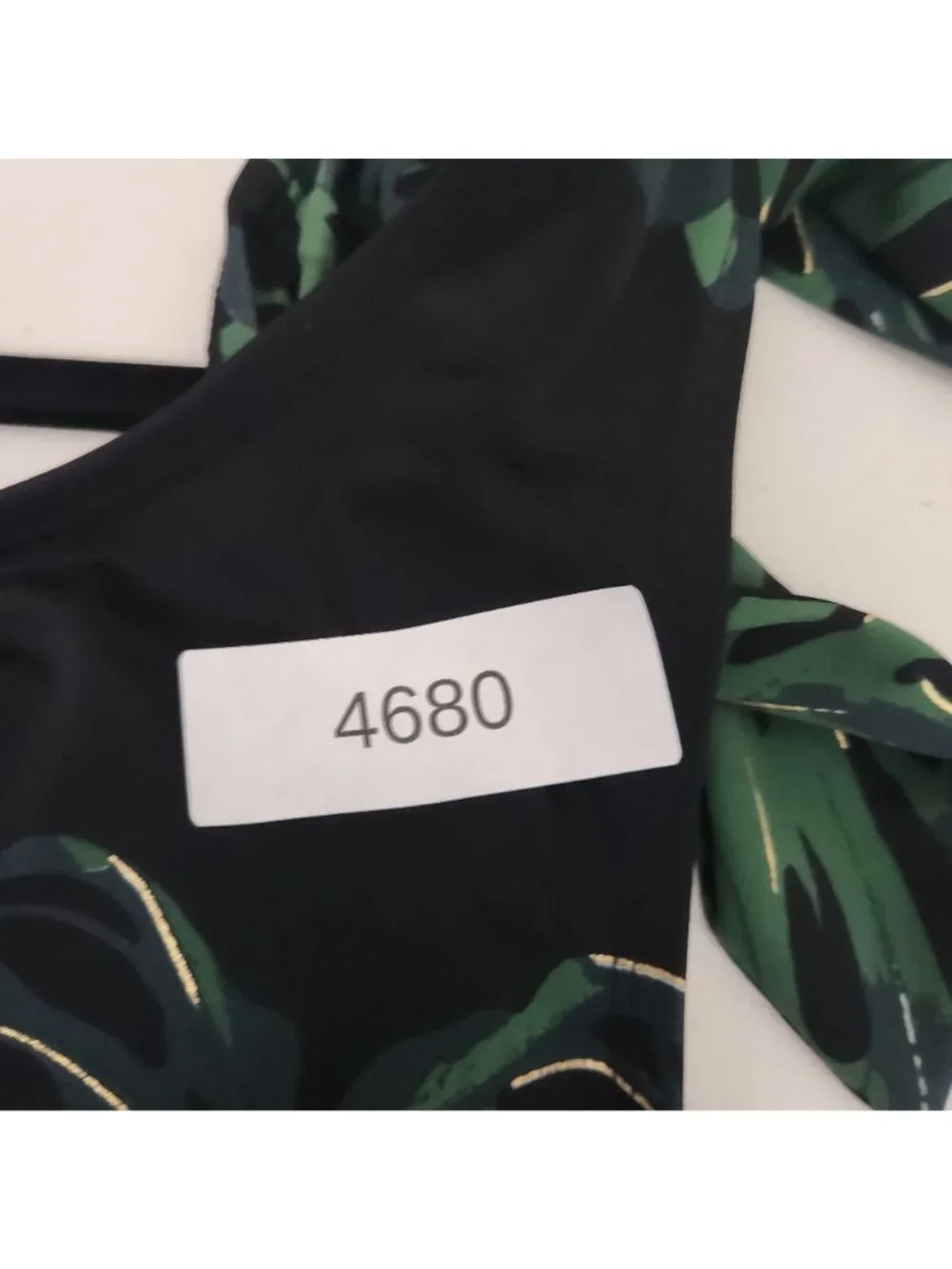 Avenue Swimsuit Womens Plus-Size 26W One-Shoulder Palm Leaf Print Green New
